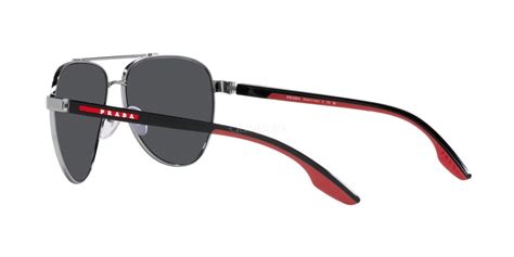 prada ps 52ys|Prada Linea Rossa PS 52YS 61 Grey Mirror Black & Gunmetal .